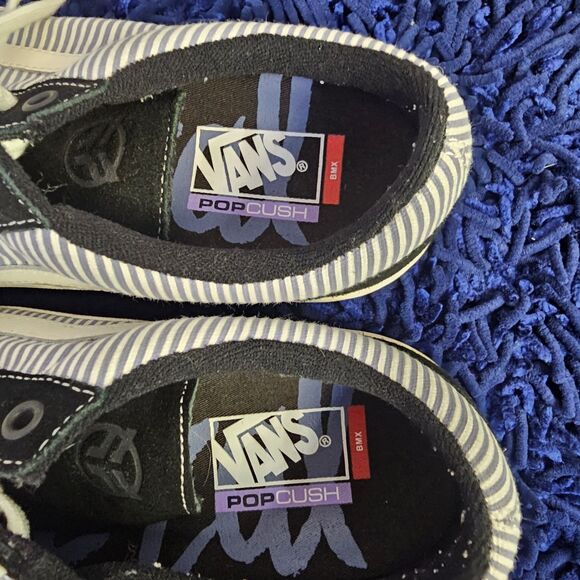 Mens Old Skool BMX  Black/Blue Classic Van's Sneakers Size 11 Skater Preppy S089 - Picture 5 of 8